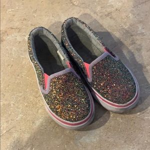 Sparkle slip ons